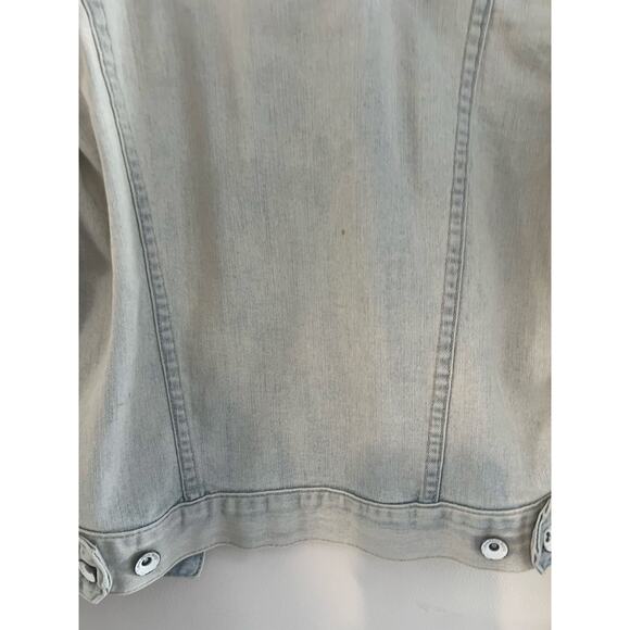 Vintage Calvin Klein Jeans Denim Jacket Lightwash Cotton Viscose Size Small - Picture 7 of 7